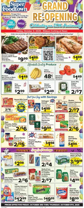 Foodtown supermarkets catalogue in New York | Great discounts on selected products | 2025-10-03T00:00:00.000Z - 2025-10-09T00:00:00.000Z