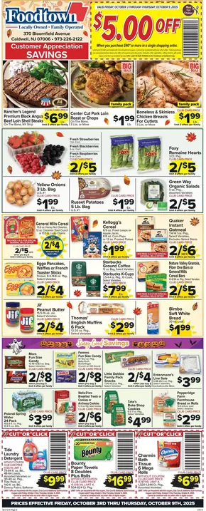 Foodtown supermarkets catalogue in New York | Discounts and promotions | 2025-10-03T00:00:00.000Z - 2025-10-09T00:00:00.000Z