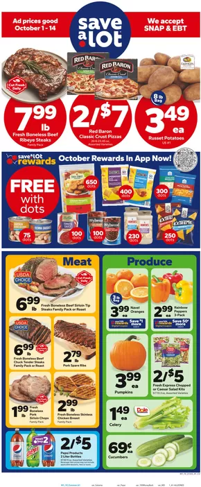 Save a Lot catalogue in Johnstown PA | Current bargains and offers | 2025-10-01T00:00:00.000Z - 2025-10-14T00:00:00.000Z