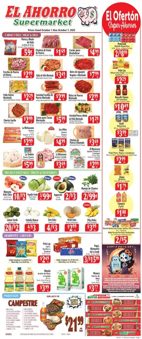 El Ahorro catalogue | Save now with our deals | 2025-10-03T00:00:00.000Z - 2025-10-17T00:00:00.000Z