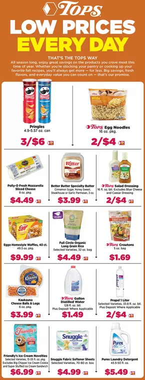 Tops Low Prices Every Day
