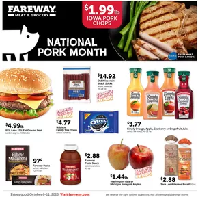 Fareway catalogue in Sergeant Bluff IA | Top deals and discounts | 2025-10-05T00:00:00.000Z - 2025-10-19T00:00:00.000Z