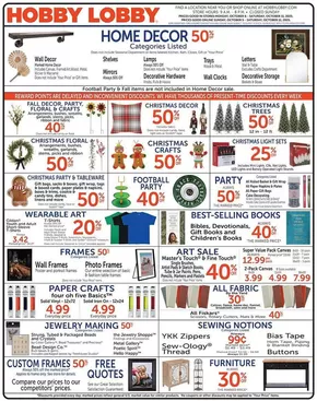 Hobby Lobby catalogue in West Hollywood CA | Hobby Lobby Weekly ad | 2025-10-05T00:00:00.000Z - 2025-10-11T00:00:00.000Z