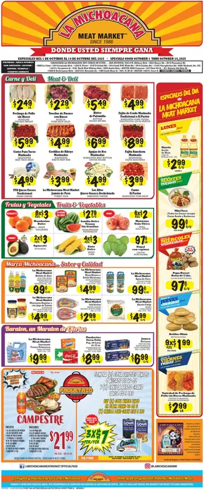 La Michoacana catalogue in Rockville MD | La Michoacana Weekly ad | 2025-10-06T00:00:00.000Z - 2025-10-20T00:00:00.000Z