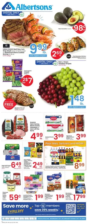 Albertsons catalogue in Coeur D Alene ID | Wide range of offers | 2025-10-08T00:00:00.000Z - 2025-10-14T00:00:00.000Z