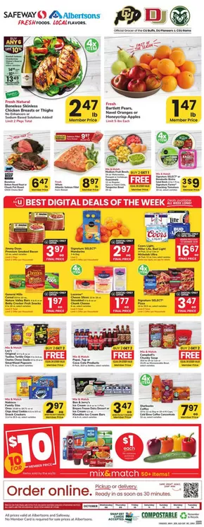Albertsons catalogue in Coeur D Alene ID | Our best bargains | 2025-10-08T00:00:00.000Z - 2025-10-14T00:00:00.000Z
