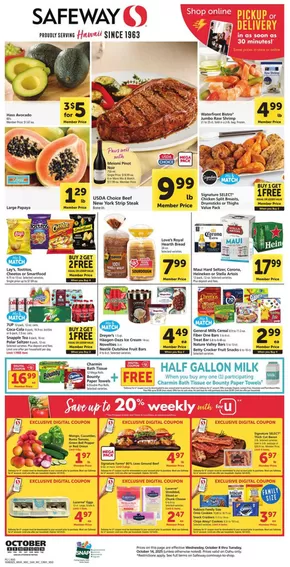 Safeway catalogue in Annapolis Junction MD | Discover attractive offers | 2025-10-08T00:00:00.000Z - 2025-10-14T00:00:00.000Z