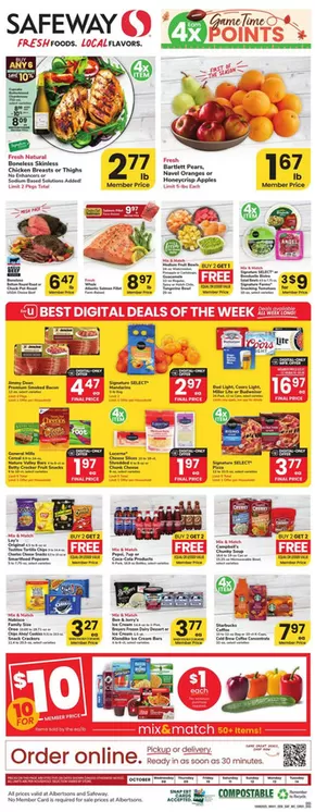 Safeway catalogue in Annapolis Junction MD | Top deals for all customers | 2025-10-08T00:00:00.000Z - 2025-10-14T00:00:00.000Z