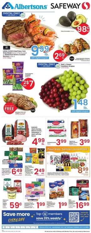 Safeway catalogue in Annapolis Junction MD | Save now with our deals | 2025-10-08T00:00:00.000Z - 2025-10-14T00:00:00.000Z