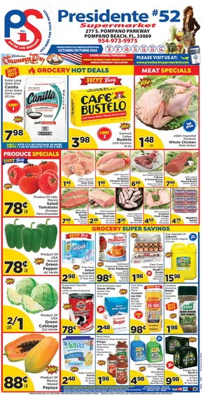 Presidente catalogue in West Palm Beach FL | Our best deals for you | 2025-10-09T00:00:00.000Z - 2025-10-23T00:00:00.000Z