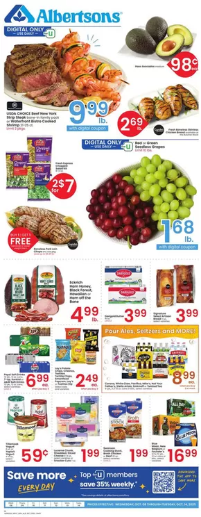 Albertsons catalogue in Columbus TX | Weekly Ad - Albertsons - Intermountain | 2025-10-08T00:00:00.000Z - 2025-10-14T00:00:00.000Z