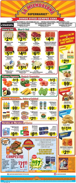 La Michoacana catalogue | Great offer for bargain hunters | 2025-10-09T00:00:00.000Z - 2025-10-23T00:00:00.000Z