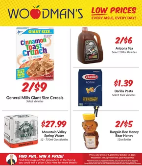 Woodman's catalogue in North Aurora IL | Great discounts on selected products | 2025-10-09T00:00:00.000Z - 2025-10-23T00:00:00.000Z