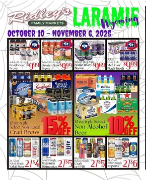 Ridley's Family Markets catalogue in Bellevue WI | Top deals for all customers | 2025-10-10T00:00:00.000Z - 2025-11-06T00:00:00.000Z
