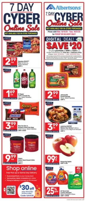 Albertsons catalogue | Top deals for all customers | 2025-10-15T00:00:00.000Z - 2025-10-21T00:00:00.000Z