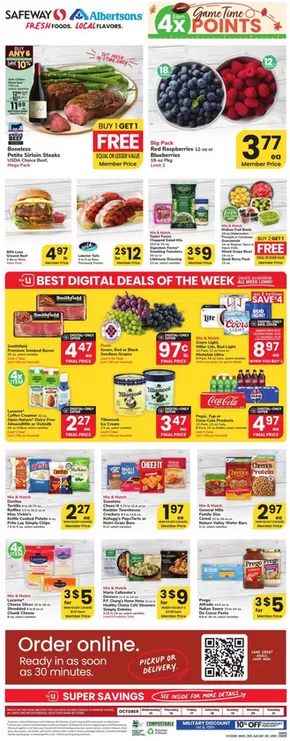 Albertsons catalogue in Rochester MI | Discounts and promotions | 2025-10-15T00:00:00.000Z - 2025-10-21T00:00:00.000Z
