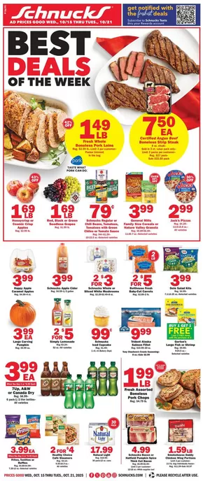Schnucks catalogue | Exclusive deals for our customers | 2025-10-15T00:00:00.000Z - 2025-10-21T00:00:00.000Z