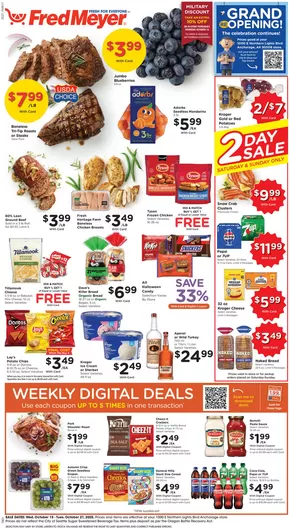 Fred Meyer catalogue in Riverside IL | Current deals and offers | 2025-10-15T00:00:00.000Z - 2025-10-21T00:00:00.000Z