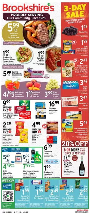 Brookshire's catalogue | Offers for bargain hunters | 2025-10-15T00:00:00.000Z - 2025-10-21T00:00:00.000Z