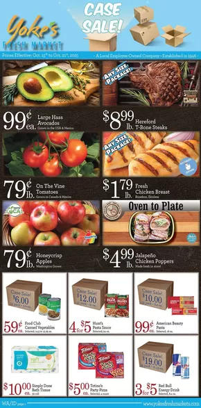 Yoke's Fresh Market  catalogue in Seattle WA | Yoke's Fresh Market Weekly Ad | 2025-10-15T00:00:00.000Z - 2025-10-21T00:00:00.000Z