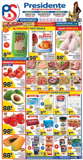 Presidente catalogue in Miami FL | Offers for bargain hunters | 2025-10-16T00:00:00.000Z - 2025-10-30T00:00:00.000Z
