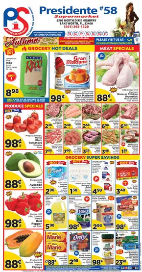 Presidente catalogue in West Palm Beach FL | Great offer for bargain hunters | 2025-10-16T00:00:00.000Z - 2025-10-30T00:00:00.000Z