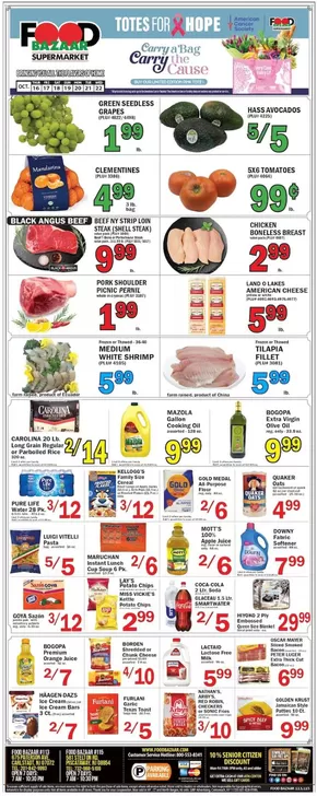 Food Bazaar catalogue in Cliffside Park NJ | Top offers for all bargain hunters | 2025-10-16T00:00:00.000Z - 2025-10-22T00:00:00.000Z