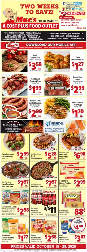 Mac's Market catalogue in Greensboro NC | Great offer for bargain hunters | 2025-10-18T00:00:00.000Z - 2025-11-01T00:00:00.000Z