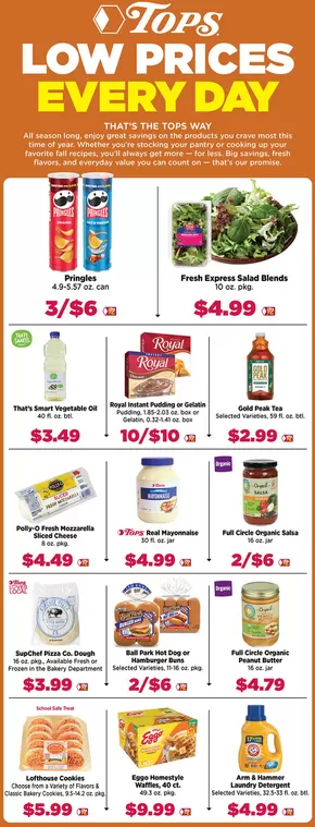 Tops catalogue | Tops Low Prices Every Day | 2025-10-19T00:00:00.000Z - 2025-10-25T00:00:00.000Z