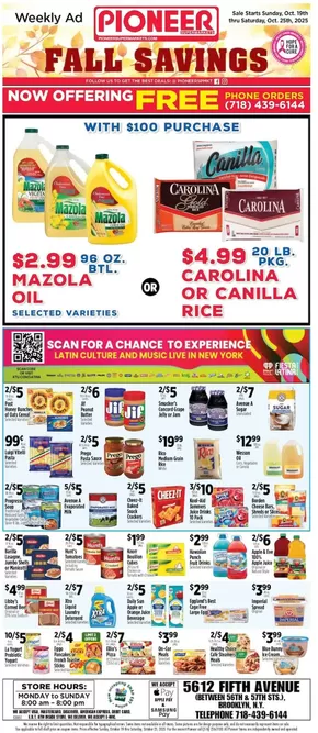 Pioneer Supermarkets catalogue in Bakersfield CA | Top offers for smart savers | 2025-10-19T00:00:00.000Z - 2025-10-25T00:00:00.000Z