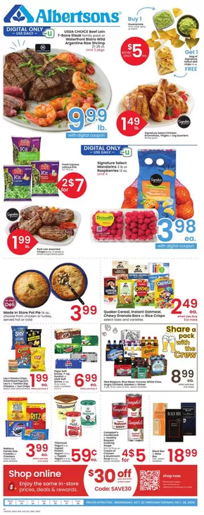 Albertsons catalogue | Offers for bargain hunters | 2025-10-22T00:00:00.000Z - 2025-10-28T00:00:00.000Z