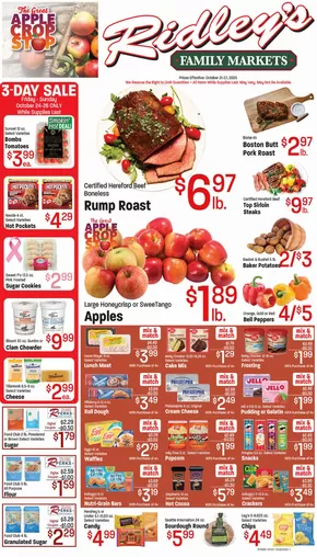 Ridley's Family Markets catalogue in Bessemer AL | Our best offers for you | 2025-10-21T00:00:00.000Z - 2025-10-27T00:00:00.000Z