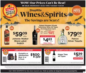 ShopRite catalogue in Mansfield OH | ShopRite Wine & Spirits | 2025-10-22T00:00:00.000Z - 2025-11-04T00:00:00.000Z
