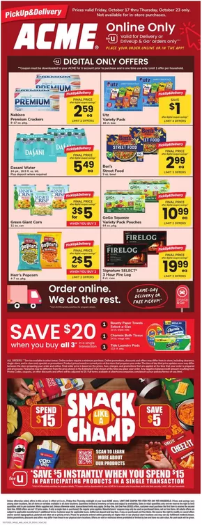 ACME catalogue in Fort Smith AR | Acme Markets - SP | 2025-10-17T00:00:00.000Z - 2025-10-23T00:00:00.000Z