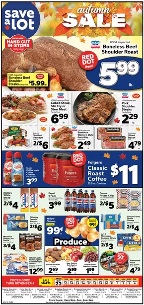 Save a Lot catalogue in Lawrence MA | Exclusive bargains | 2025-10-22T00:00:00.000Z - 2025-11-04T00:00:00.000Z