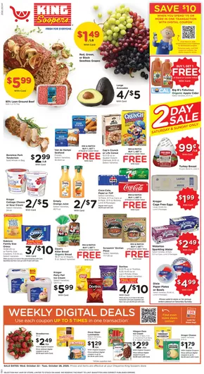 King Soopers catalogue in Trenton NJ | Top deals and discounts | 2025-10-22T00:00:00.000Z - 2025-10-28T00:00:00.000Z