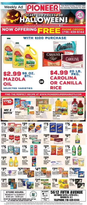 Pioneer Supermarkets catalogue in New York | Discover attractive offers | 2025-10-26T00:00:00.000Z - 2025-11-09T00:00:00.000Z