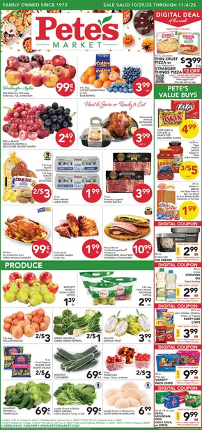Pete's Fresh Market catalogue | Top deals and discounts | 2025-10-29T00:00:00.000Z - 2025-11-04T00:00:00.000Z