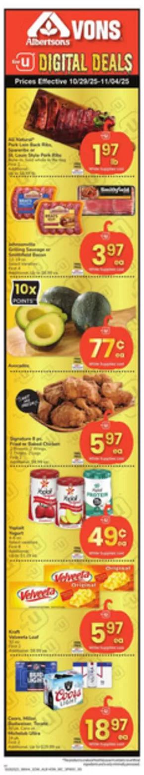 Vons catalogue in Las Vegas NV | Weekly Ad - Southwest | 2025-10-29T00:00:00.000Z - 2025-11-04T00:00:00.000Z