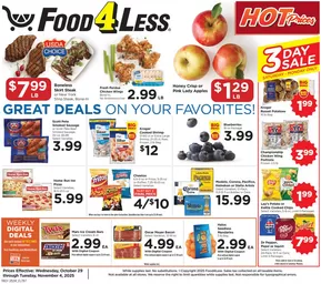 Food 4 Less catalogue in Paso Robles CA | Great discounts on selected products | 2025-10-29T00:00:00.000Z - 2025-11-04T00:00:00.000Z