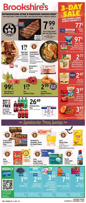 Brookshire's catalogue | Great discounts on selected products | 2025-10-29T00:00:00.000Z - 2025-11-04T00:00:00.000Z