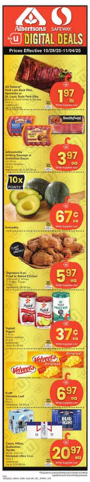 Albertsons catalogue | Offers for bargain hunters | 2025-10-29T00:00:00.000Z - 2025-11-04T00:00:00.000Z