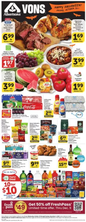 Albertsons catalogue in Mc Henry MD | Special offers for you | 2025-10-29T00:00:00.000Z - 2025-11-04T00:00:00.000Z