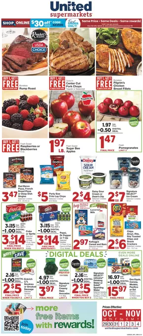 United Supermarkets catalogue in High Point NC | Save now with our deals | 2025-10-28T00:00:00.000Z - 2025-11-04T00:00:00.000Z
