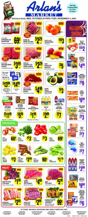 Arlan's Market catalogue in San Antonio TX | Arlan's Market weekly ad | 2025-10-29T00:00:00.000Z - 2025-11-04T00:00:00.000Z