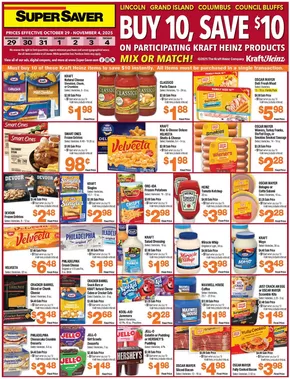 Super Saver catalogue in Lincoln NE | Super Saver weekly ad | 2025-10-29T00:00:00.000Z - 2025-11-04T00:00:00.000Z