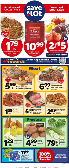 Save a Lot catalogue in Denver CO | Current bargains and offers | 2025-10-26T00:00:00.000Z - 2025-11-01T00:00:00.000Z