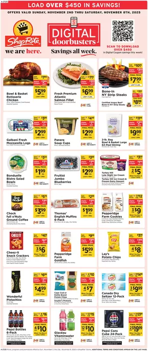 ShopRite catalogue in North Bergen NJ | Offers for bargain hunters | 2025-10-30T00:00:00.000Z - 2025-11-08T00:00:00.000Z
