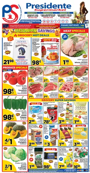 Presidente catalogue in Fort Lauderdale FL | Current special promotions | 2025-10-30T00:00:00.000Z - 2025-11-13T00:00:00.000Z