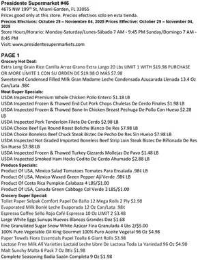Presidente catalogue in Fort Lauderdale FL | Our best deals for you | 2025-10-30T00:00:00.000Z - 2025-11-13T00:00:00.000Z